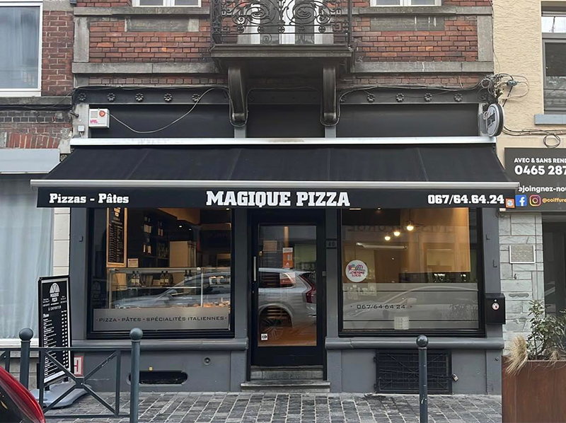 devanture magique pizza soignies